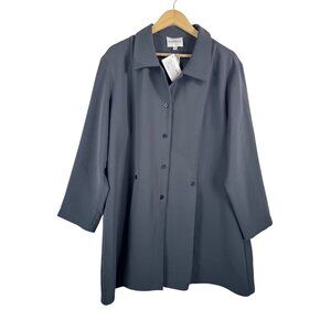 Harper Greer Lagen look relaxed button long jacket 90s‎ sx XL